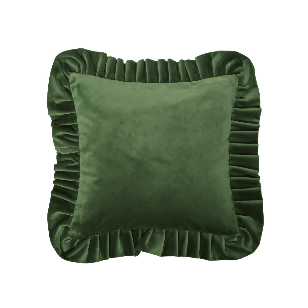 Kissen Ruffelo grün