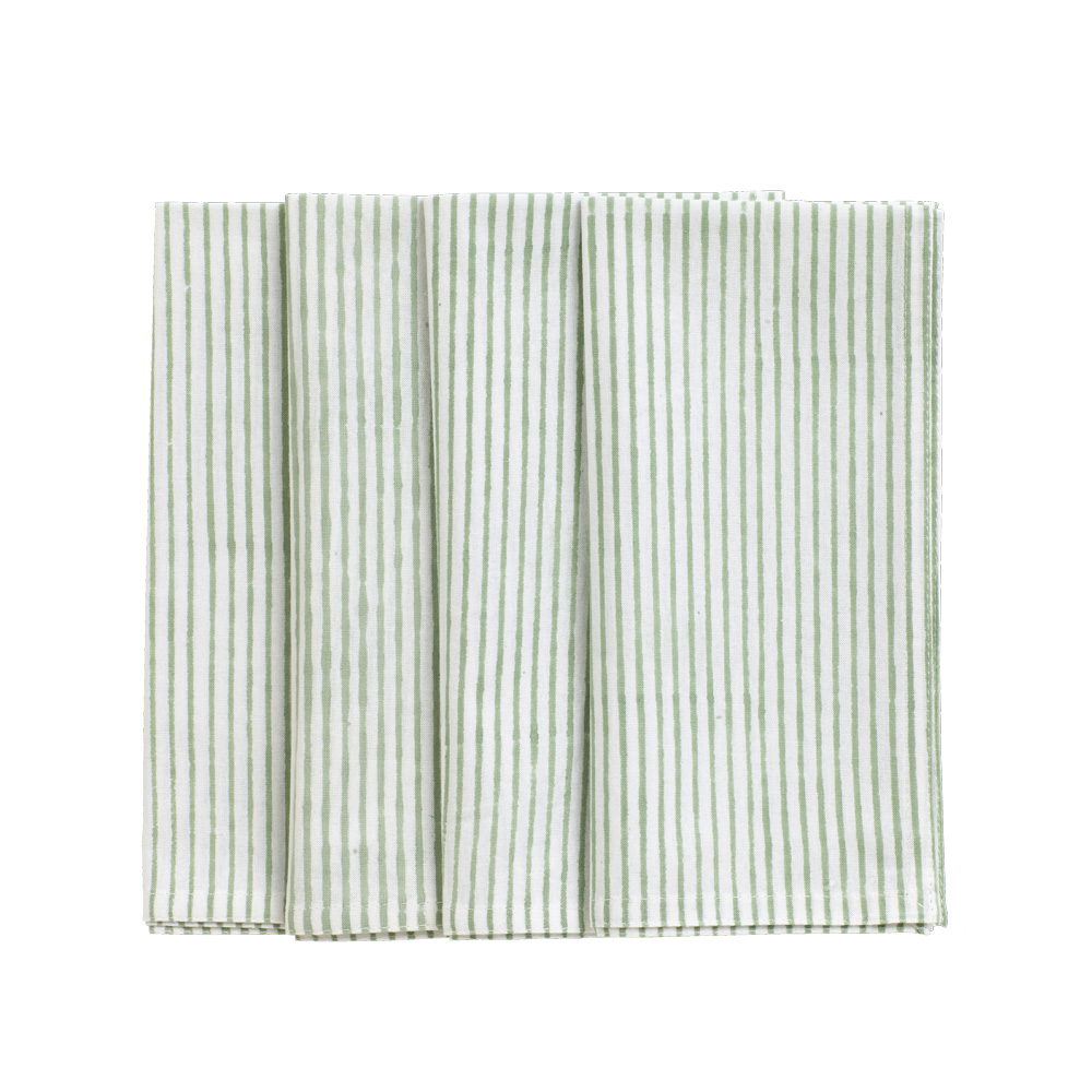Serviette Stripe grün