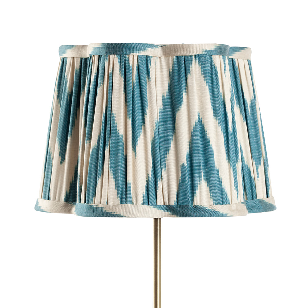 Lampenschirm Ikat blau 25