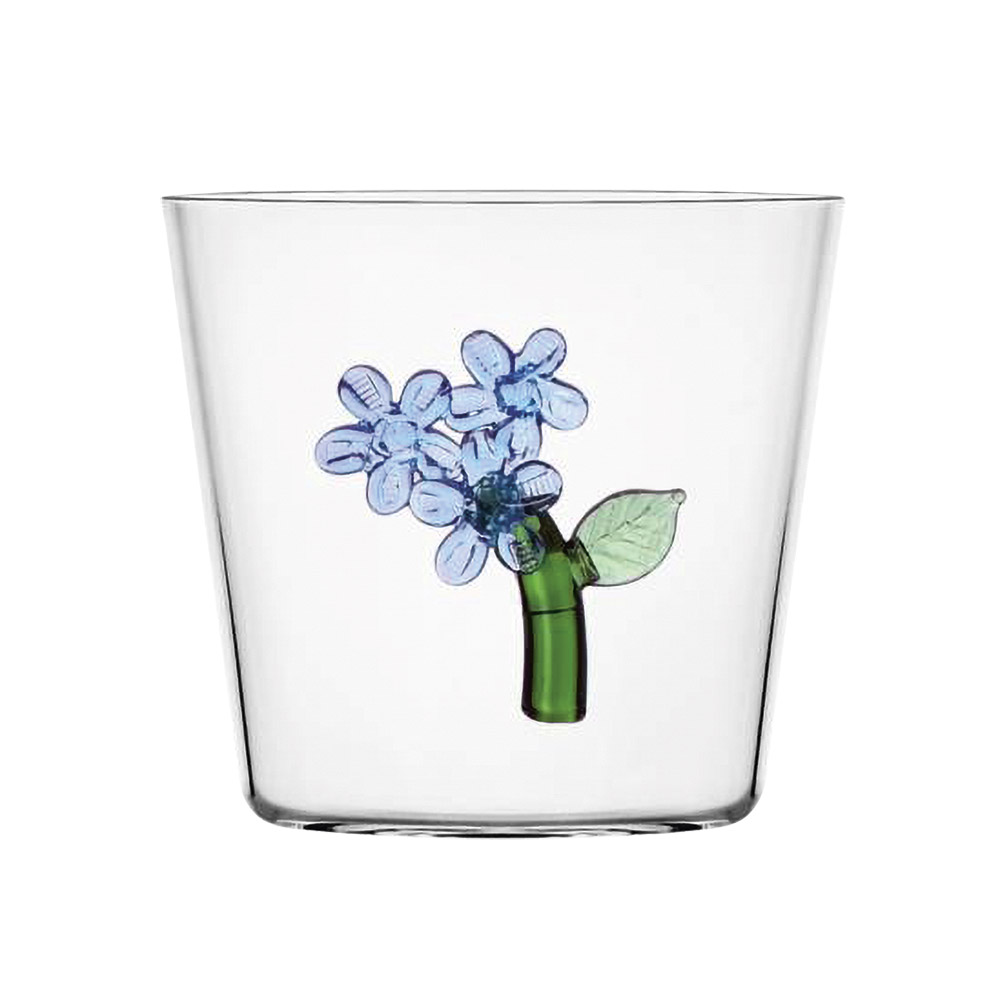 Botany Wasserglas Blume hellblau
