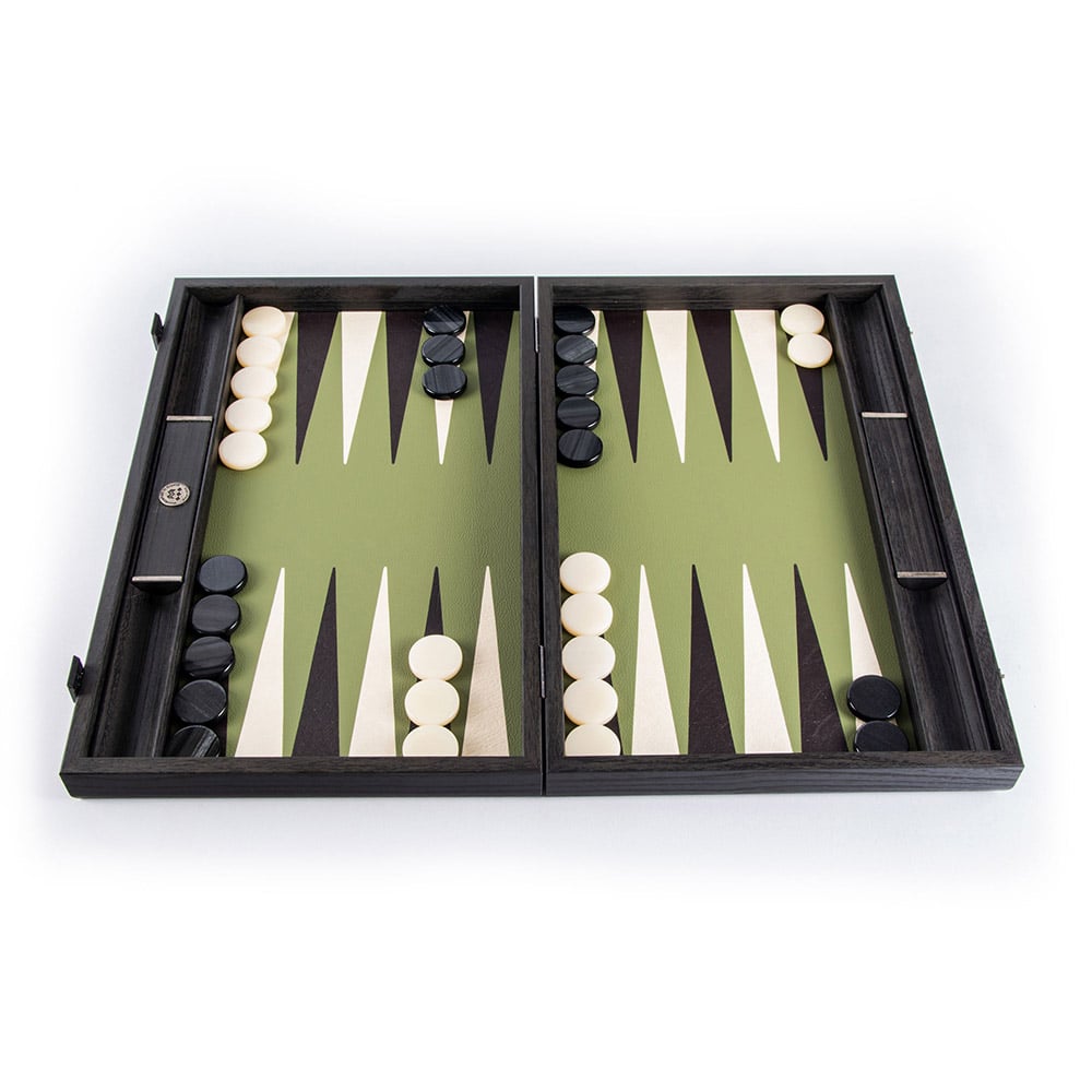 Backgammon Olivgrün