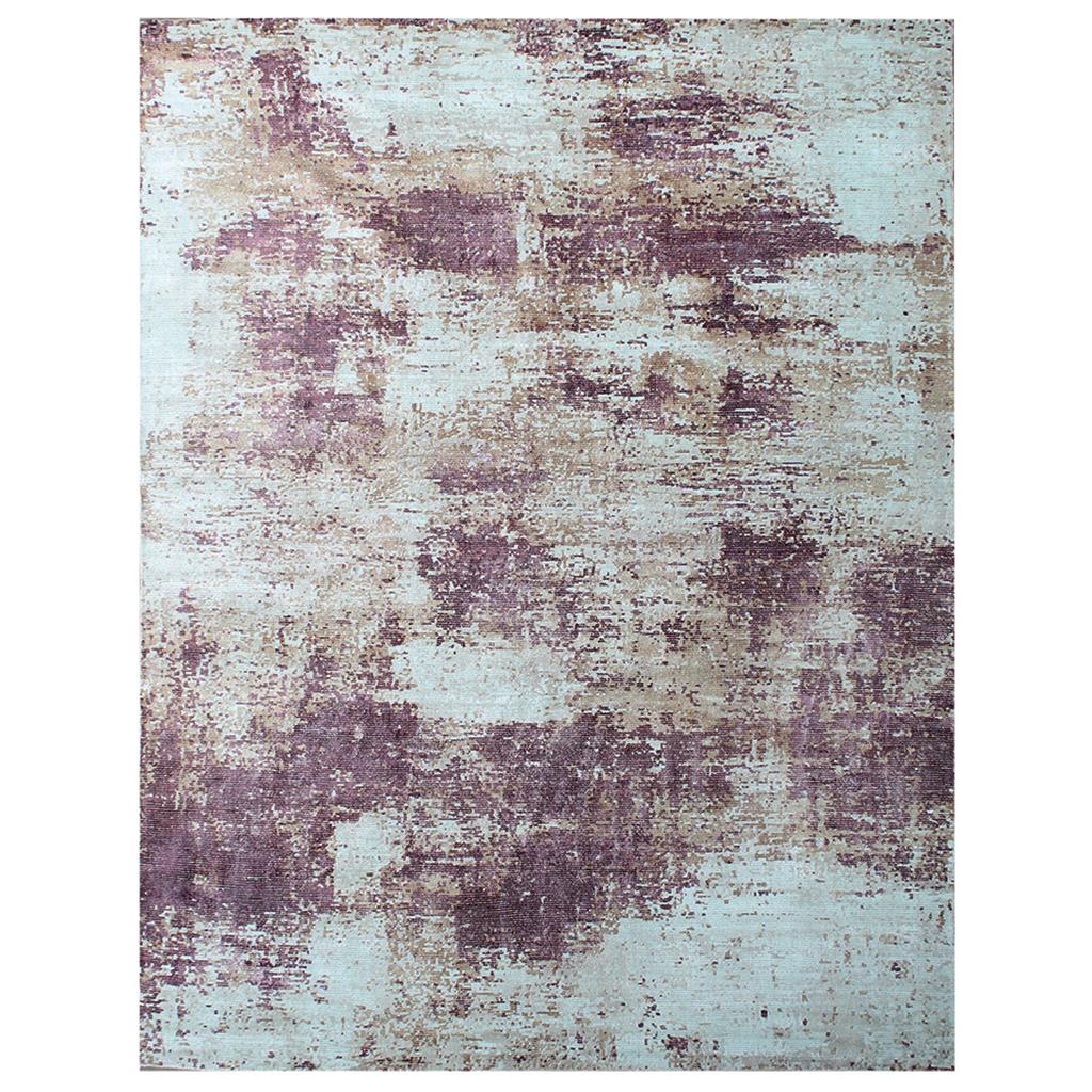 Teppich Silber/Violett